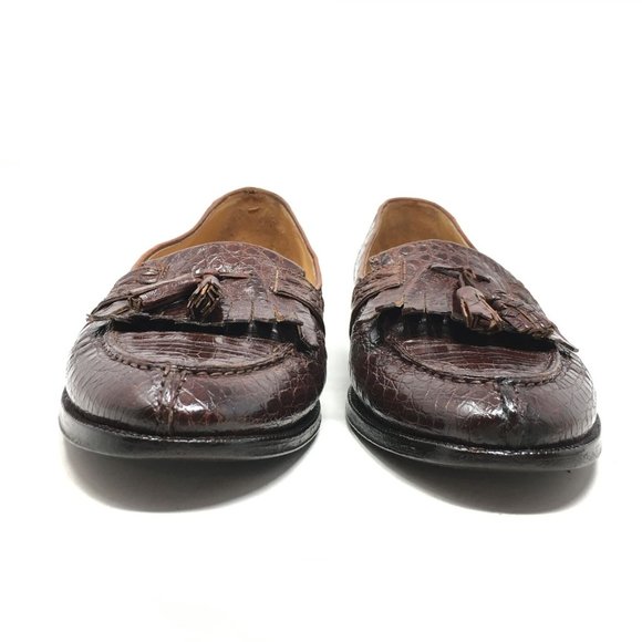 Johnston & Murphy Loafers Shoes Size 9 Brown Croc main image 8